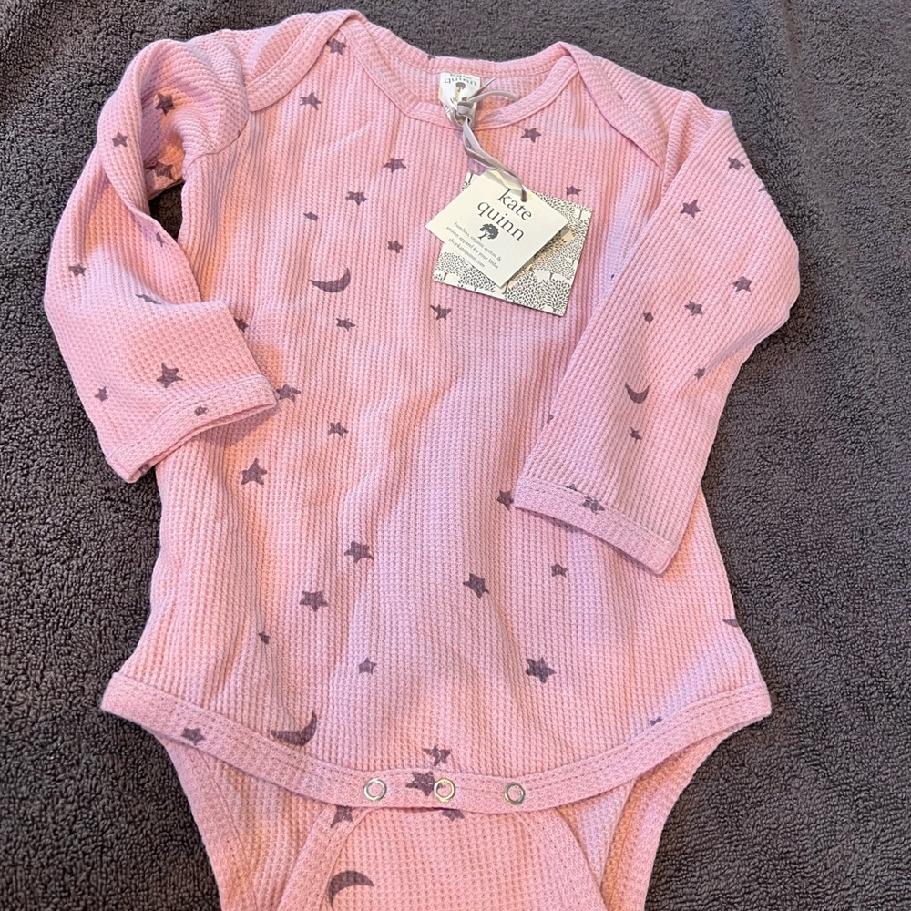 NWT Kate Quinn Pink Moon and Stars Onesie 18-24 Months